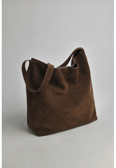 Borsa Sac Supple Suede Chocolate