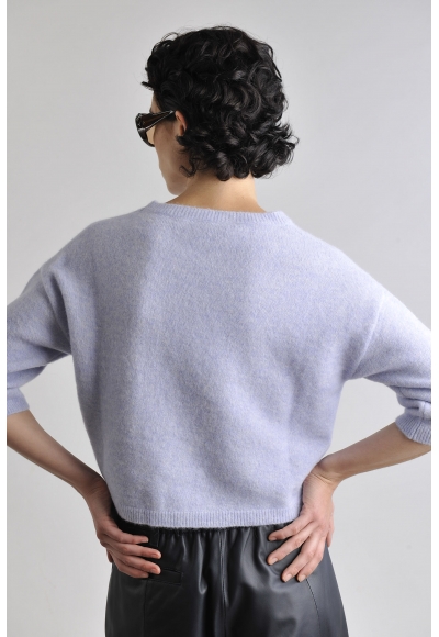 Maglione Grammy Alpaca Strech Azzurro