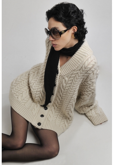 Cardigan Barb Cable Cream