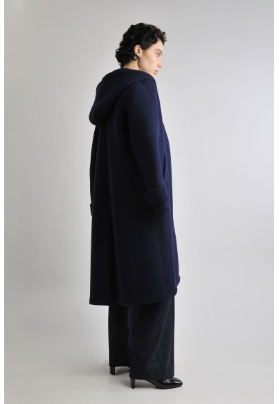 Cappotto Bruce Scuba Knit Blu