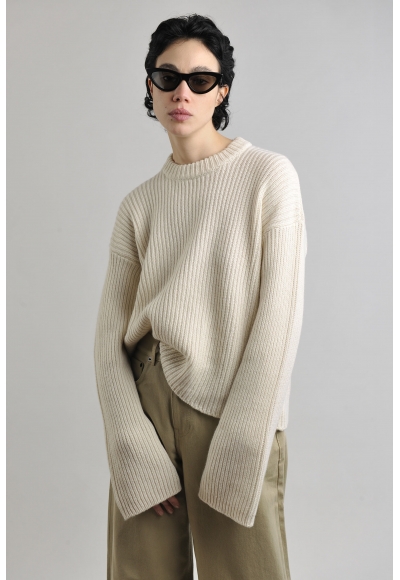 Maglione D2647 Cashmere White